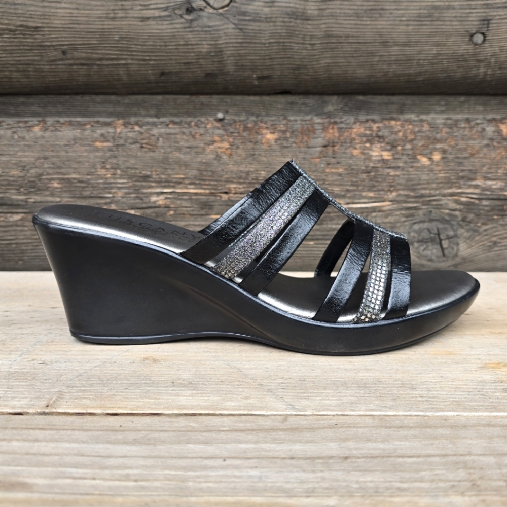 Tuscany Resort By Easy Street Y2K Glam Resort Comfort Wedge Slide Sandals 7.5M